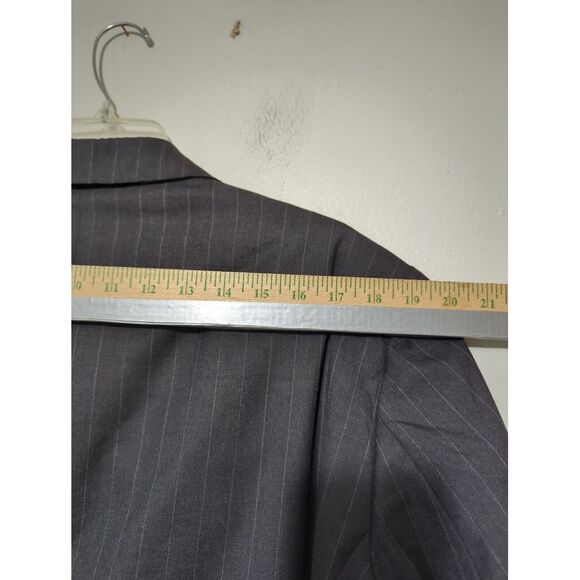 Whitcomb‎ & Shaftesbury Mens Bespoke Sport Coat Two Button Dark Gray Size 40R - Picture 10 of 10